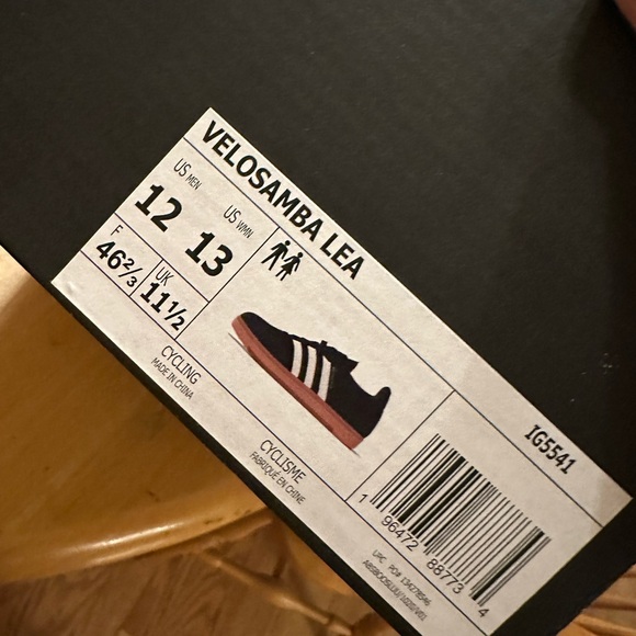 adidas Unisex VELOSAMBA LEA Sneaker, Ink/White/Dark Blue, 12 and 12.5 US Men - Picture 4 of 4